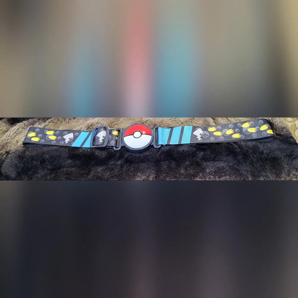 Pokemon - Clip 'N' Go - Pokeball Adjustable Belt -  Blue/Black